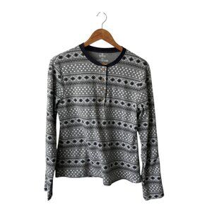 Honest Baby Clothing Organic Cotton Gray Long-Sleeve Henley Pajama Top & Bottoms